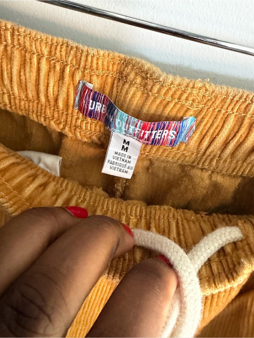 Urban Outfitters Mustard Corduroy Pants with Multicolor Embroidery - Picture 4 of 6